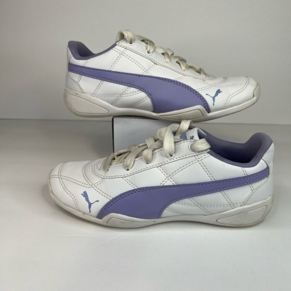 Puma unisex child tune cat 3 sneaker in white and purple‎ 2c